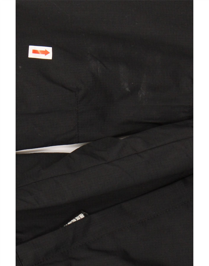 SUPERDRY Женская ветровка с капюшоном UK 12, средний черный нейлон