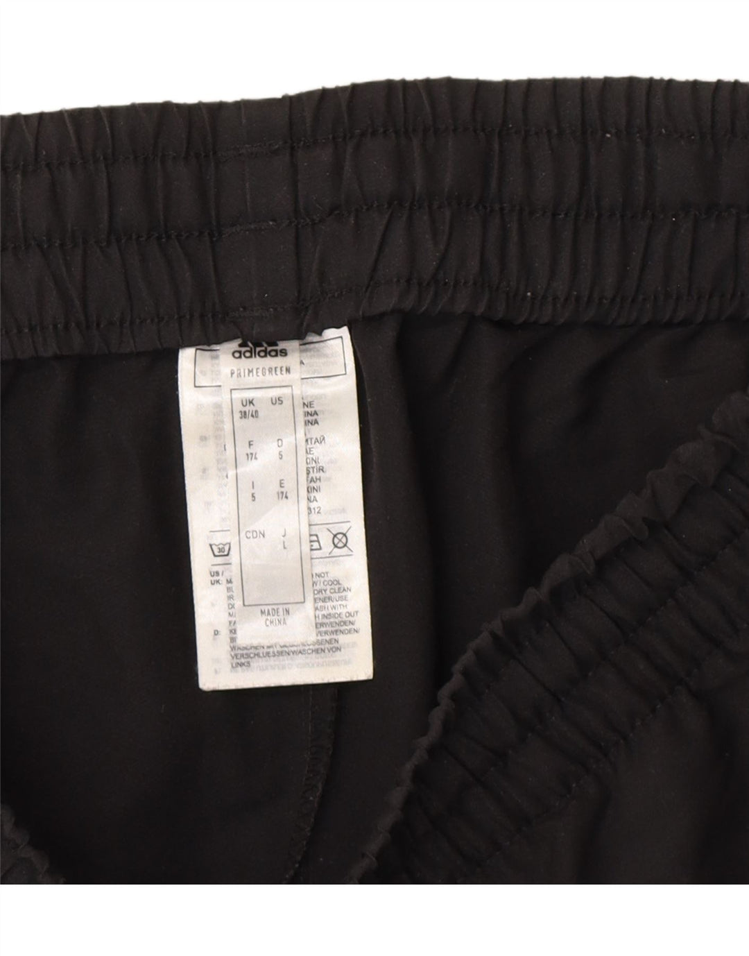 ADIDAS Mens Tracksuit Trousers UK 38/40 Medium  Black Polyester Vintage Adidas and Second-Hand Adidas from Messina Hembry 