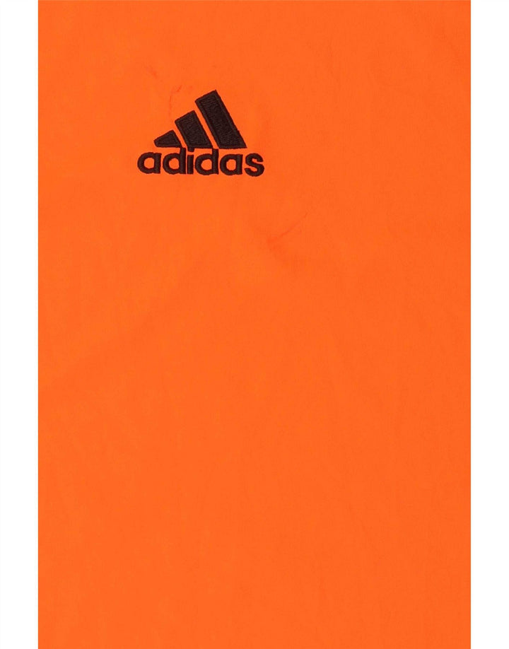 Мужская футболка Adidas Climalite из полиэстера с большой оранжевой полоской