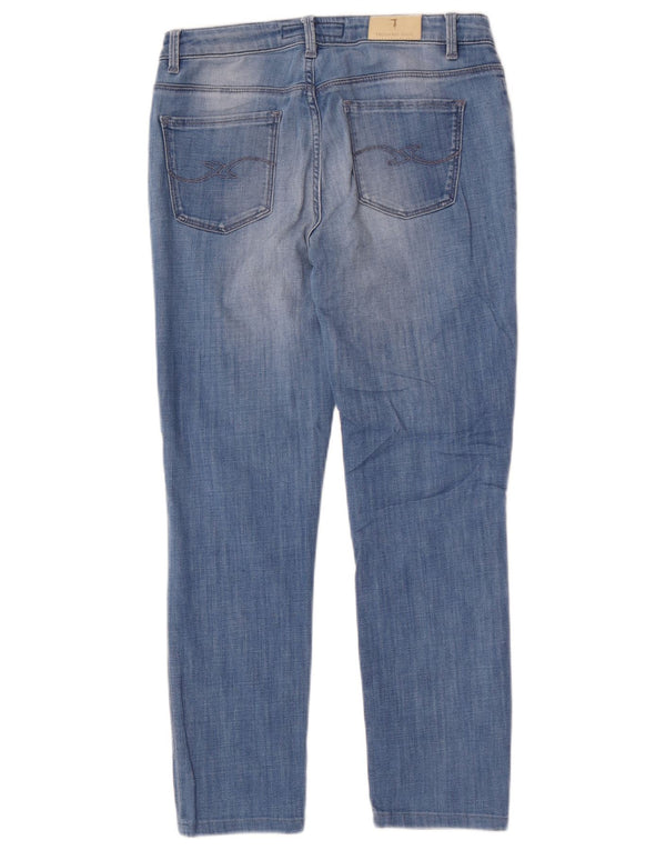Женские укороченные джинсы Trussardi W28 L26 синие