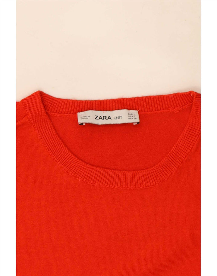 Женская майка без рукавов Zara UK 14, большая красная