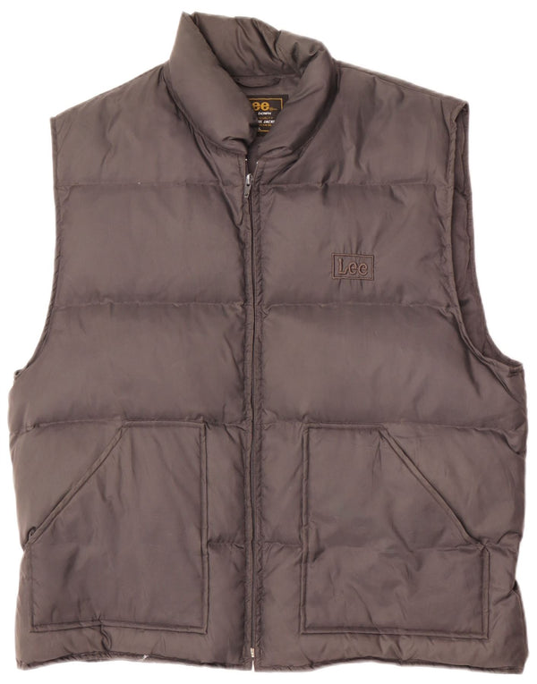 Мужской жилет с подкладкой Lee UK 42 XL, серый нейлон