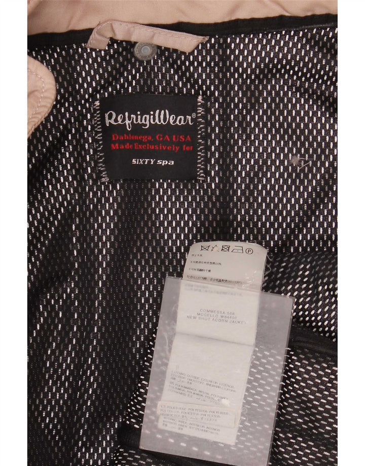 Refrigiwear Женская утепленная куртка с капюшоном UK 10, маленькая, бежевый, полиамид