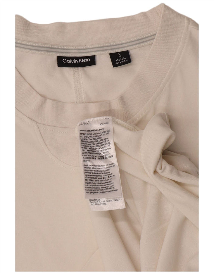 Мужская футболка Calvin Klein, большой белый хлопок