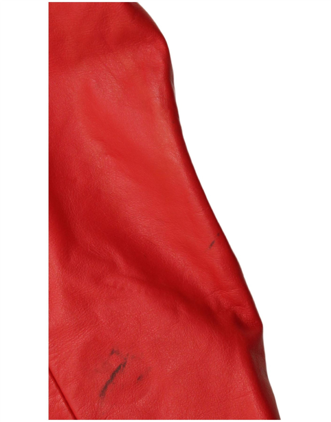 Винтажная женская кожаная куртка-гонщик EU 40, кожа среднего красного цвета