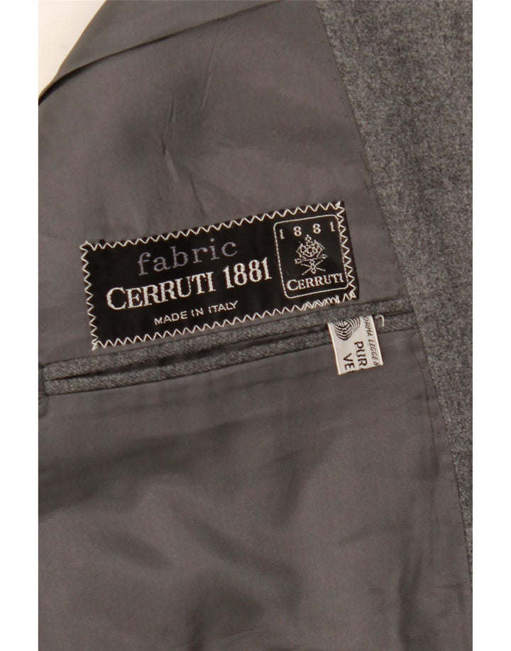 Мужской пиджак Cerruti 1881 на двух пуговицах UK 42 XL, серая шерсть