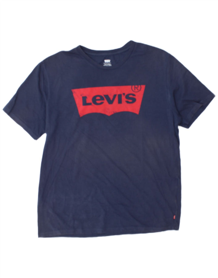 Мужская футболка с рисунком Levi's Top XL Темно-синяя