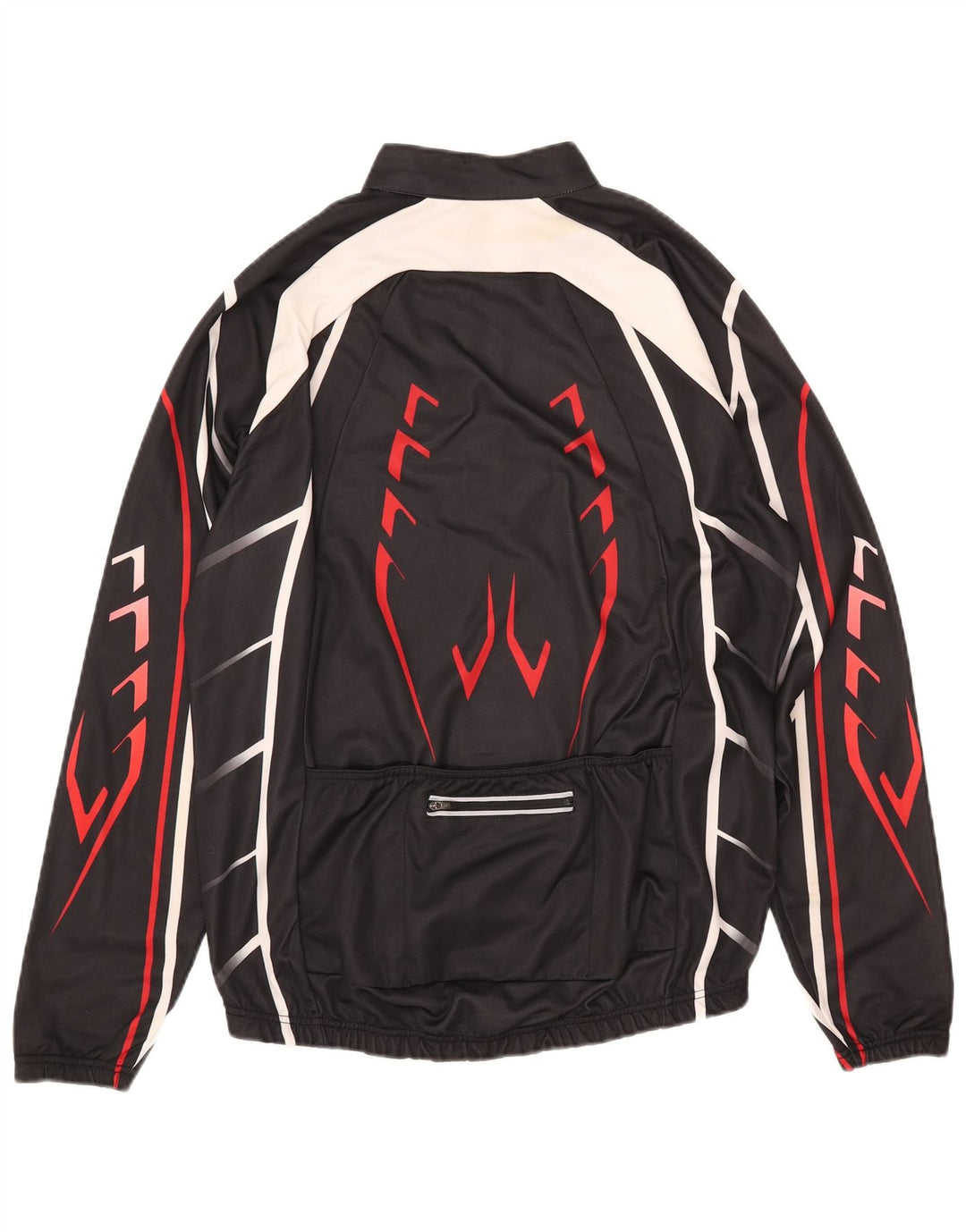 Мужской пуловер с воротником на молнии CRANE IT 52, большой черный с геометрическим узором