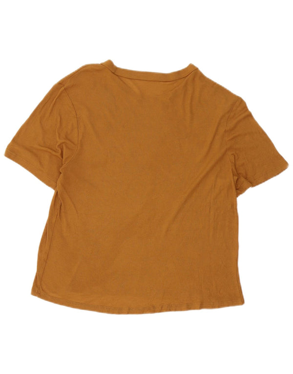 Женская футболка Zara Top UK 14, большая коричневая