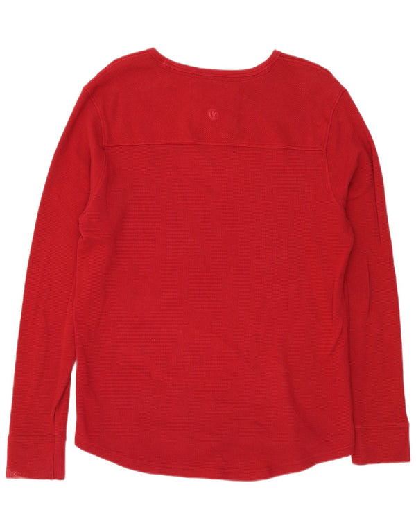 Fat Face Mens Top Long Sleeve Large Red Cotton