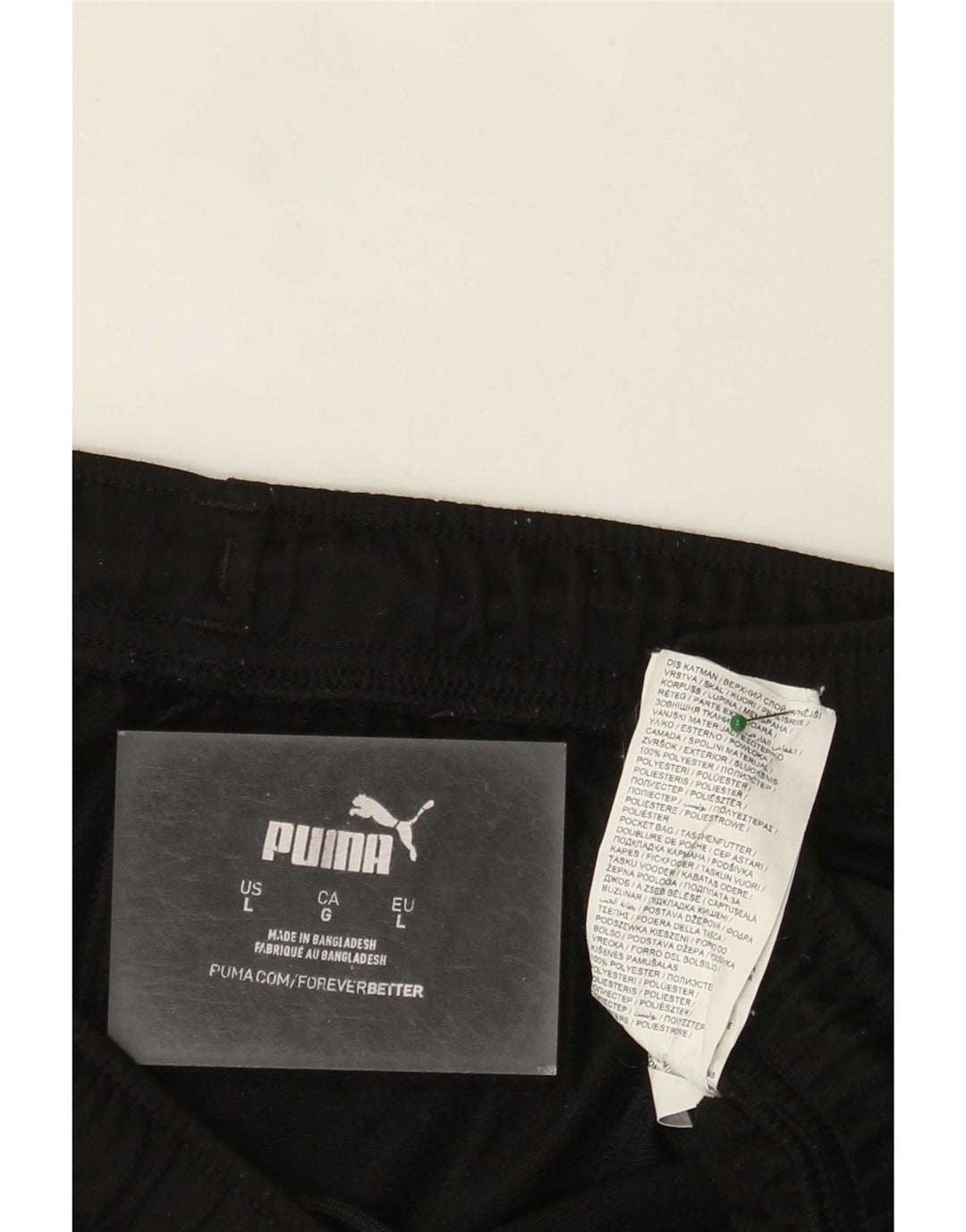 Мужские спортивные брюки Puma, большие черные из полиэстера