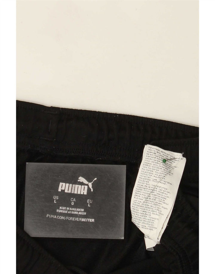 Мужские спортивные брюки Puma, большие черные из полиэстера