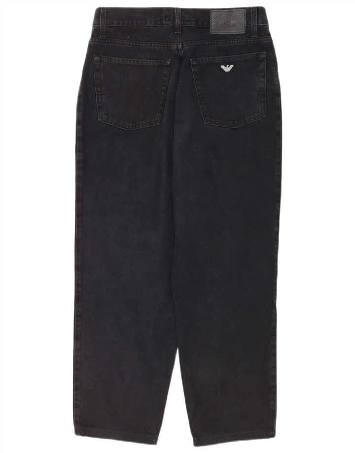 Женские зауженные джинсы Armani W30 L28, черный хлопок