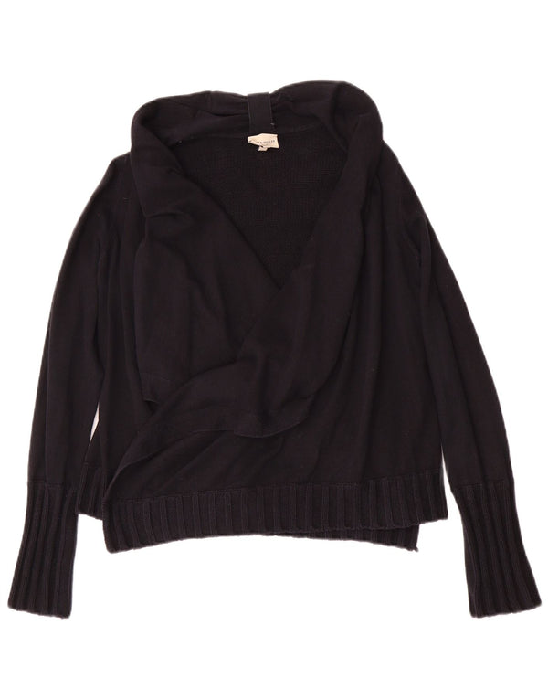 Женский открытый кардиган KAREN MILLEN UK 2 2XS, черный хлопок