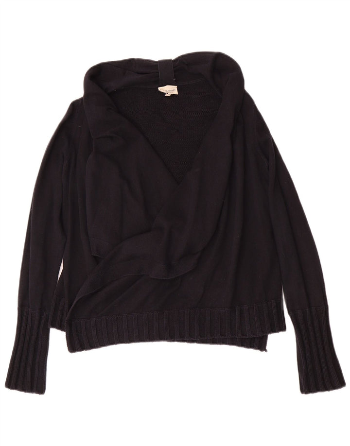 Женский открытый кардиган KAREN MILLEN UK 2 2XS, черный хлопок