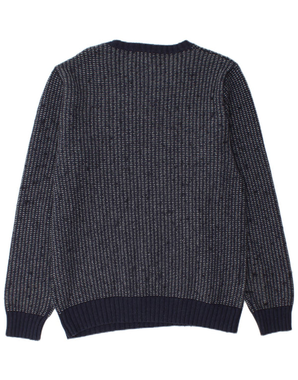 Мужской джемпер с вырезом лодочкой Gant, большой хлопковый свитер в темно-синюю полоску