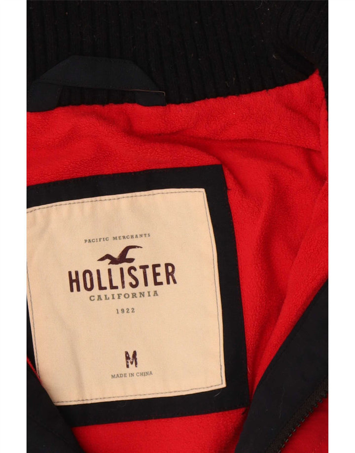 Мужская ветровка Hollister UK 38, средний темно-синий полиэстер