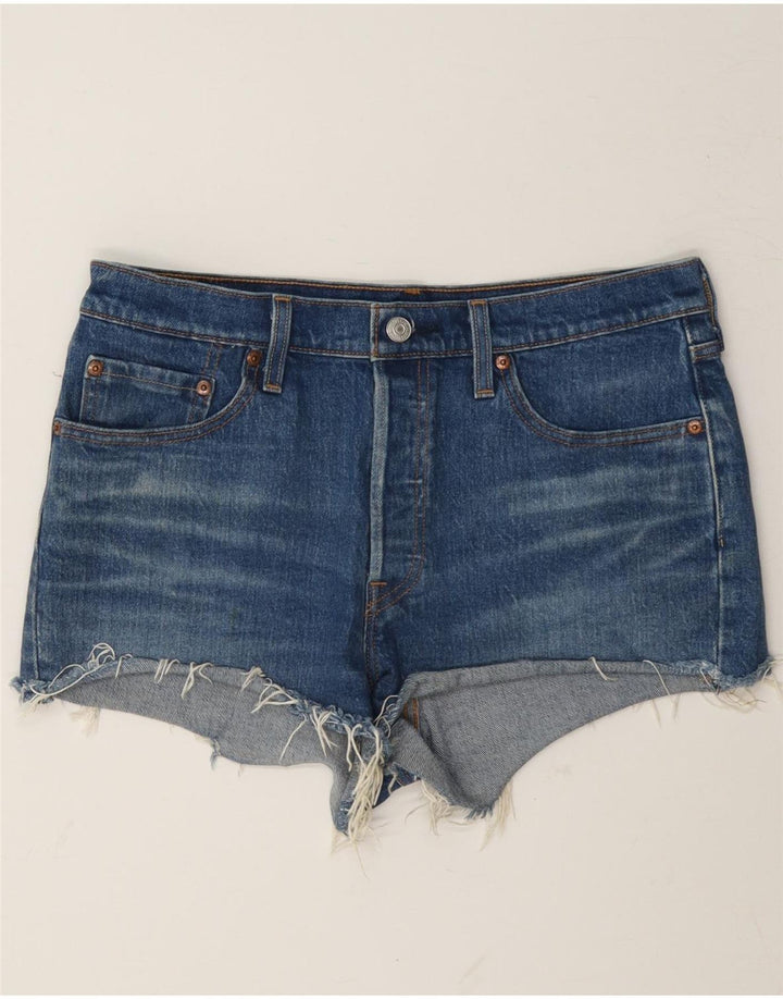 Женские джинсовые шорты Levi's 501 W29, маленькие синие, хлопок