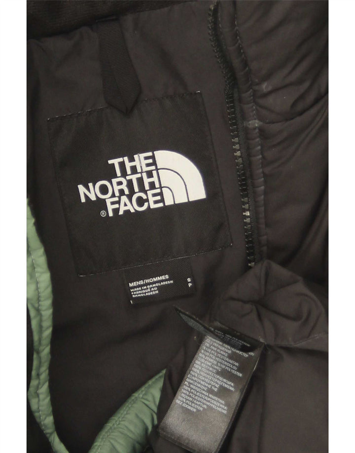 Мужская стеганая куртка The North Face UK 36, маленькая зеленая полиэстер с цветными блоками