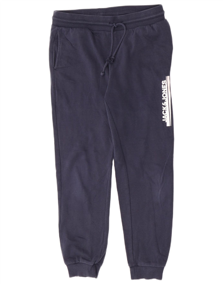 Мужские спортивные брюки с рисунком Jack & Jones, джоггеры, средние, темно-синие