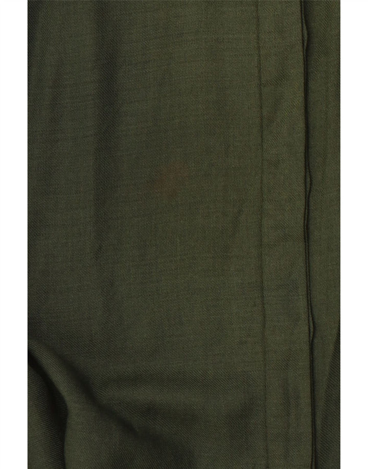 Женская блузка-рубашка в стиле милитари PANCALDI & B UK 14, средний зеленый цвет с цветными блоками