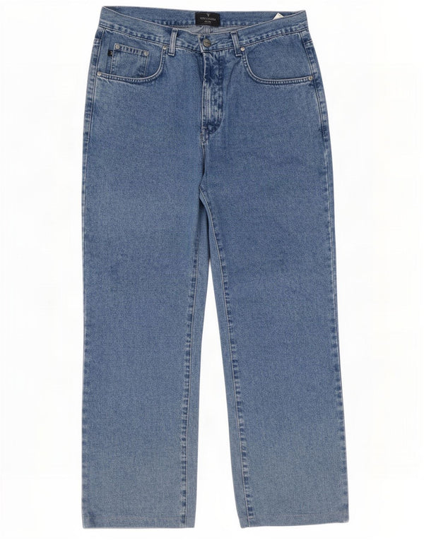 Мужские прямые джинсы Trussardi W34 L29, синий хлопок