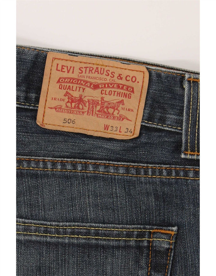 Мужские прямые джинсы Levi's 506 стандартного кроя W33 L31 синие