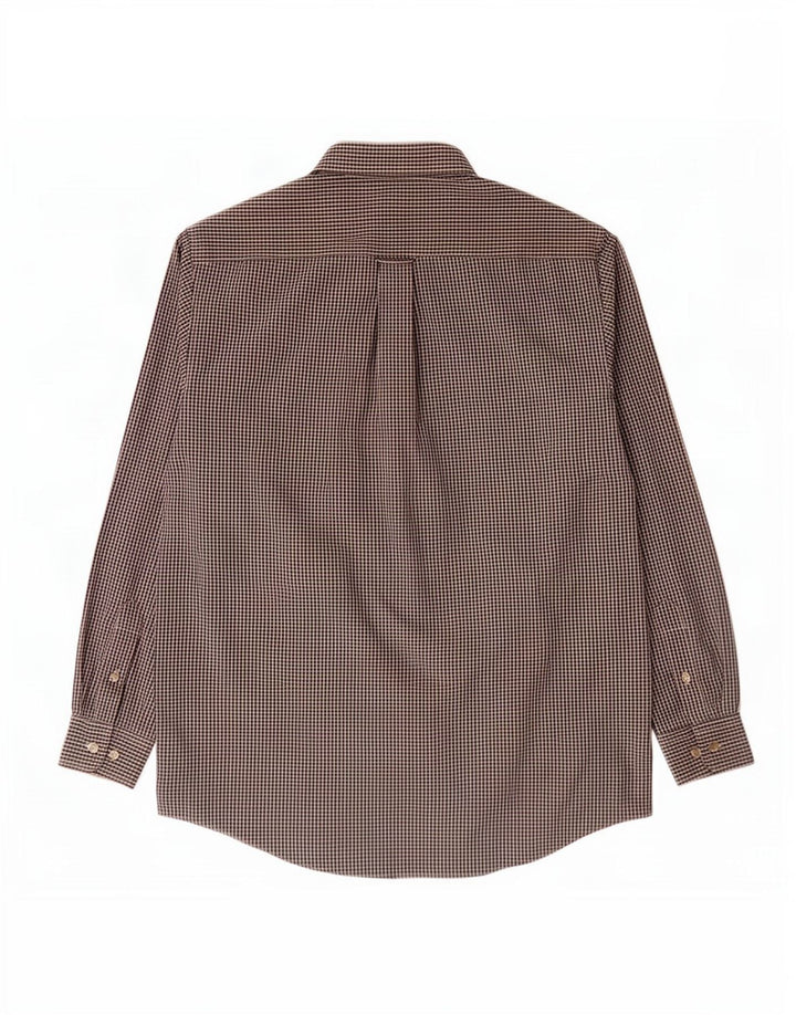 Мужская рубашка Ben Sherman среднего размера, темно-синяя, в клетку