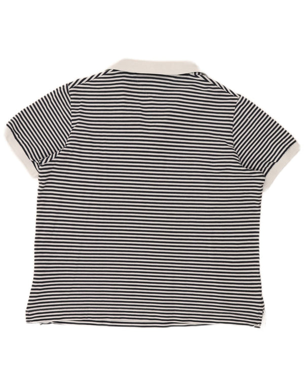 Женская рубашка-поло TOMMY HILFIGER UK 20 2XL темно-синяя в полоску морского цвета