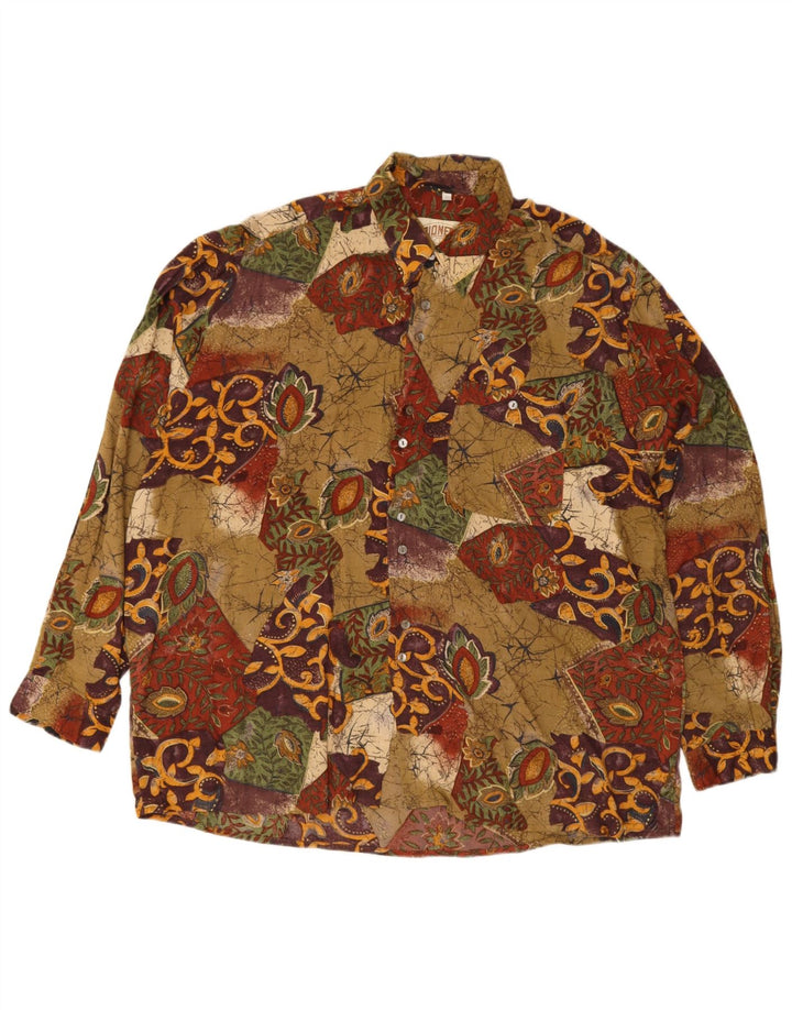 Мужская рубашка Pioneer, размер 43/44 XL, разноцветная пэчворк