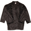 YESSICA Womens Oversized 3/4 Sleeve Blazer Jacket EU 38 Medium Black Vintage Yessica and Second-Hand Yessica from Messina Hembry 
