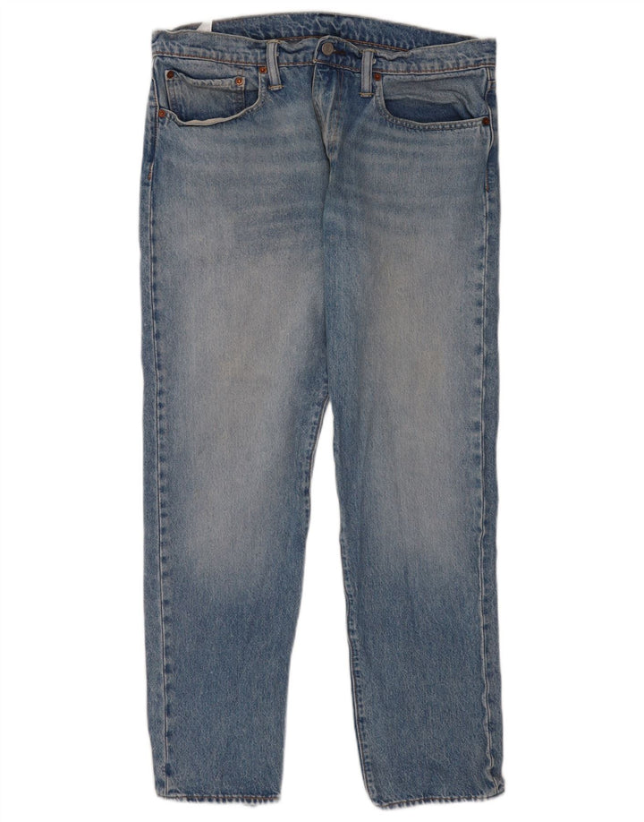 Мужские зауженные джинсы Levi's 502 W34 L32 синие, хлопок