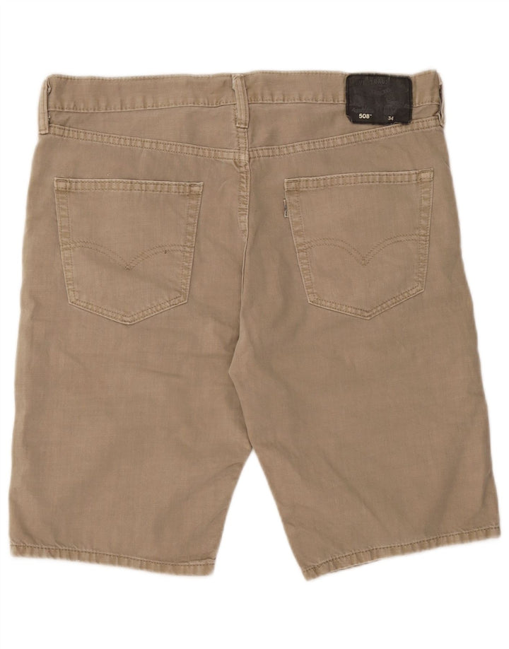 Мужские джинсовые шорты Levi's 508 W34, большие бежевые, хлопок