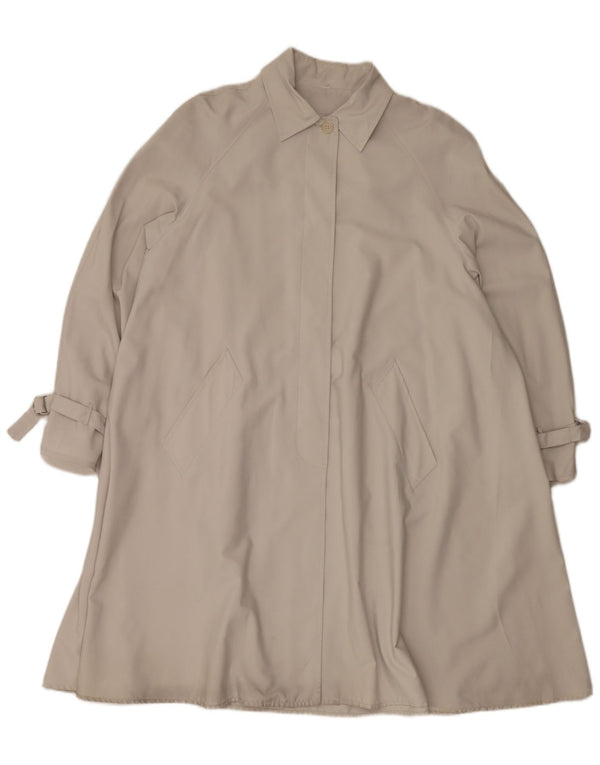 Винтажный женский плащ оверсайз EU 44 XL, серый