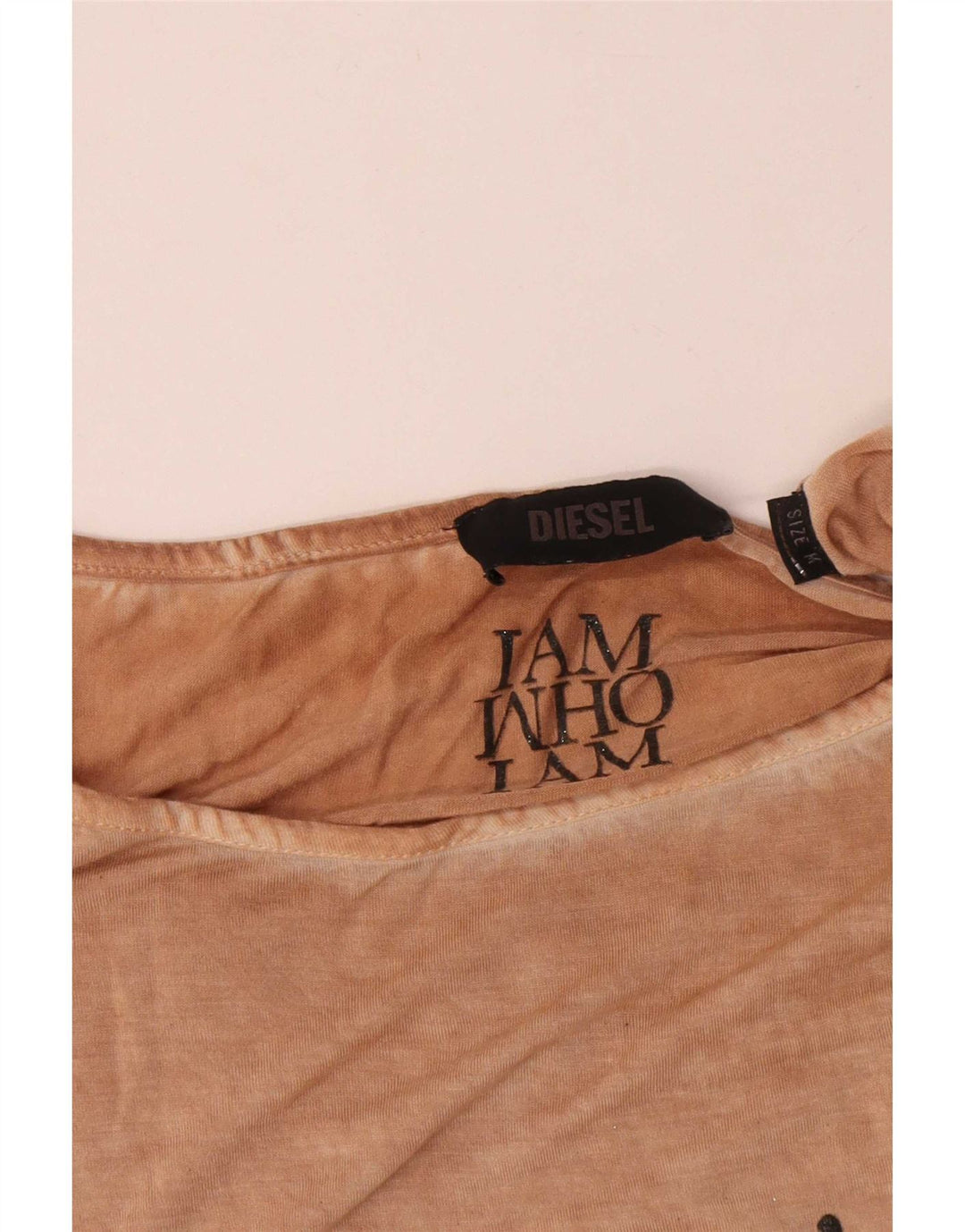 Женская футболка с рисунком Diesel Top UK 14 Medium Beige