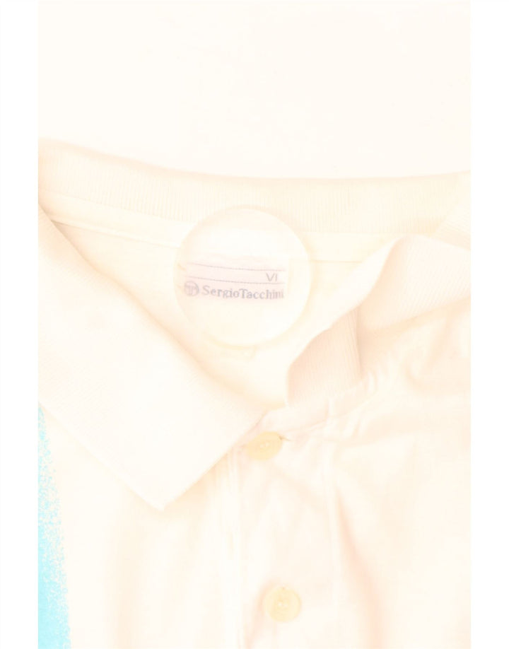 Мужская рубашка поло SERGIO TACCHINI EU 52, большая белая полоска