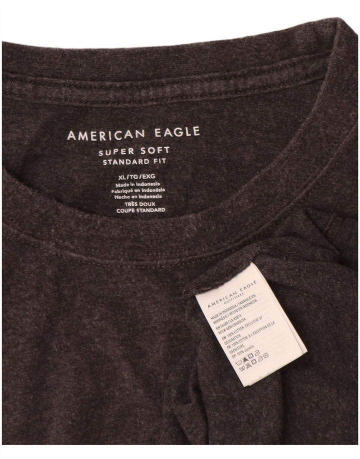 Мужская футболка стандартного кроя American Eagle, топ XL, серый хлопок