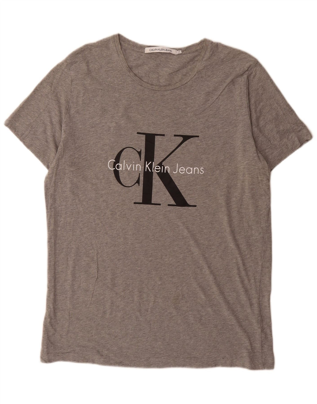 Мужская футболка с рисунком Calvin Klein Jeans Top 2XL Серая
