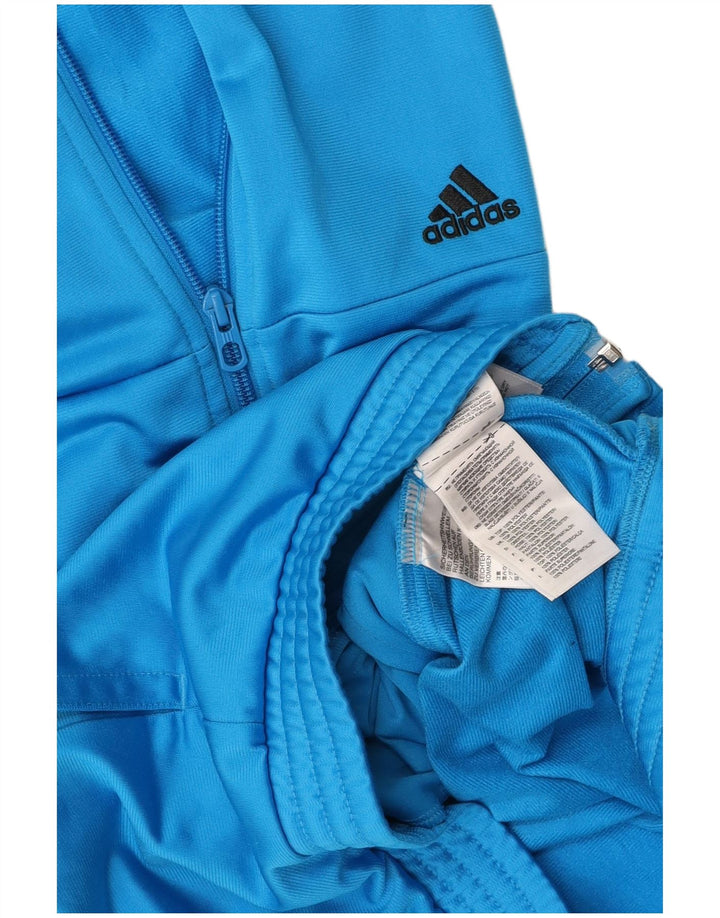 ADIDAS Мужской спортивный костюм с графическим рисунком, верхняя куртка, маленький синий полиэстер