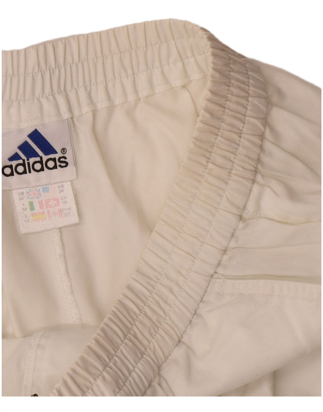 Мужские шорты чинос Adidas W34, большие белые, полиэстер