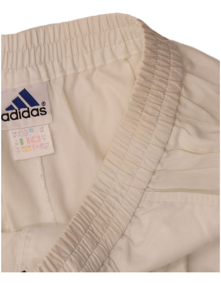Мужские шорты чинос Adidas W34, большие белые, полиэстер