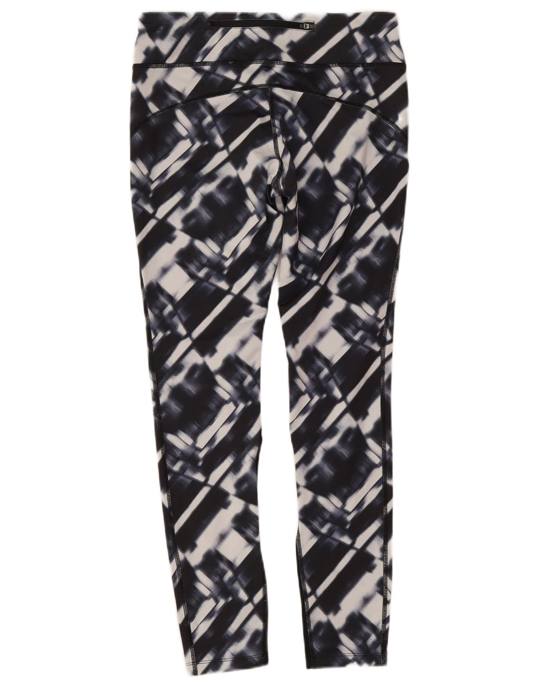 Женские леггинсы Nike Dri Fit UK 12, средний темно-синий, полиэстер с геометрическим рисунком
