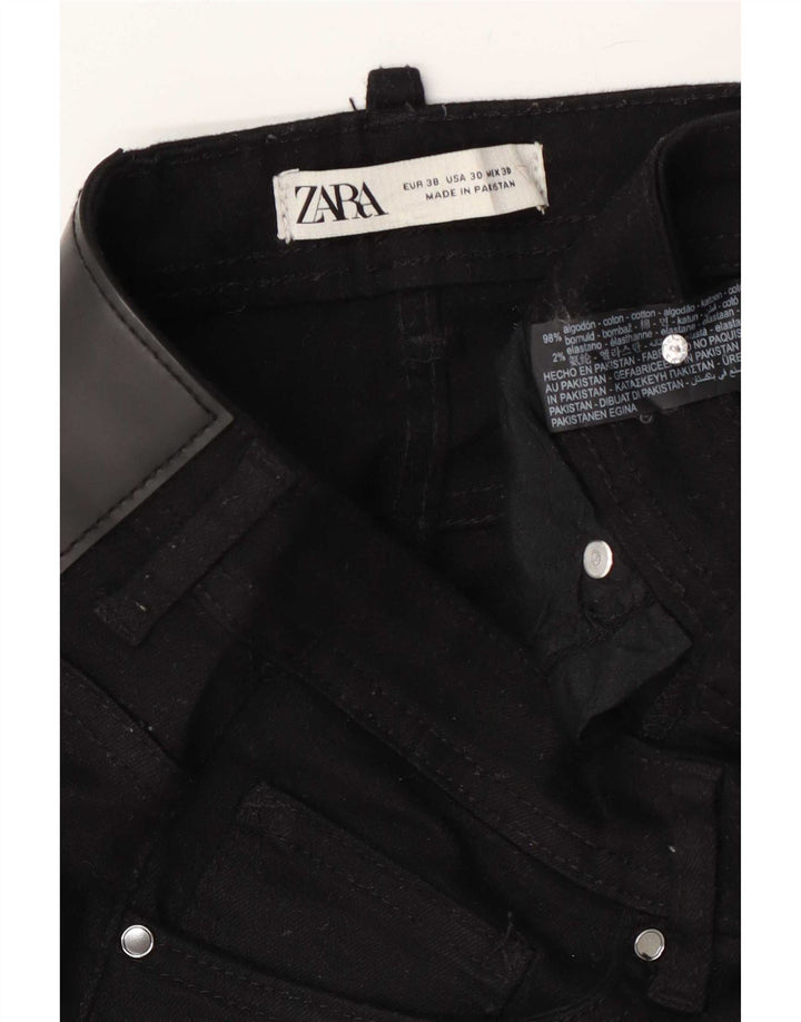Мужские узкие джинсы Zara EU 38 Small W30 L25, черный хлопок