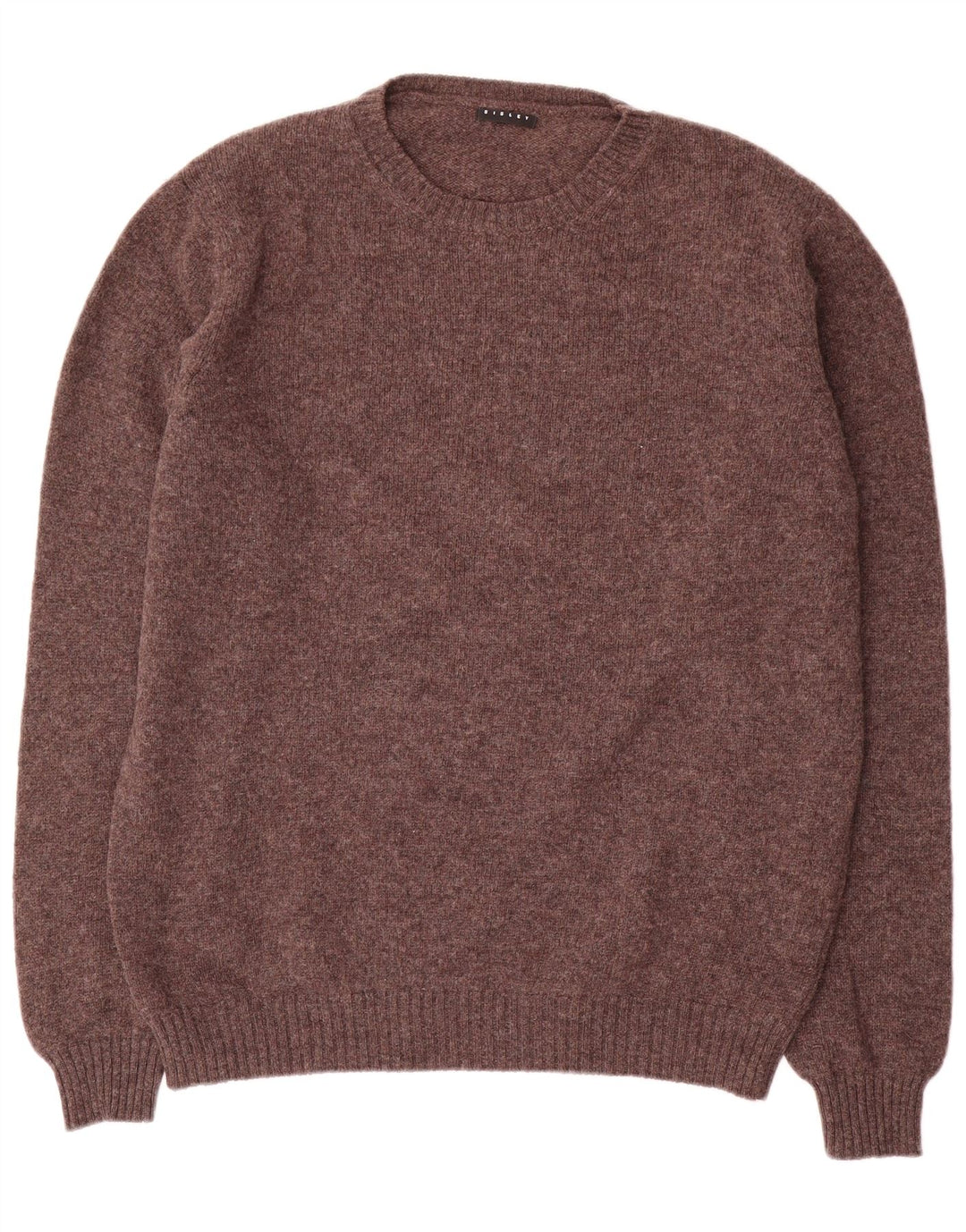 Мужской джемпер с круглым вырезом Sisley 2XL, коричневый, шерсть