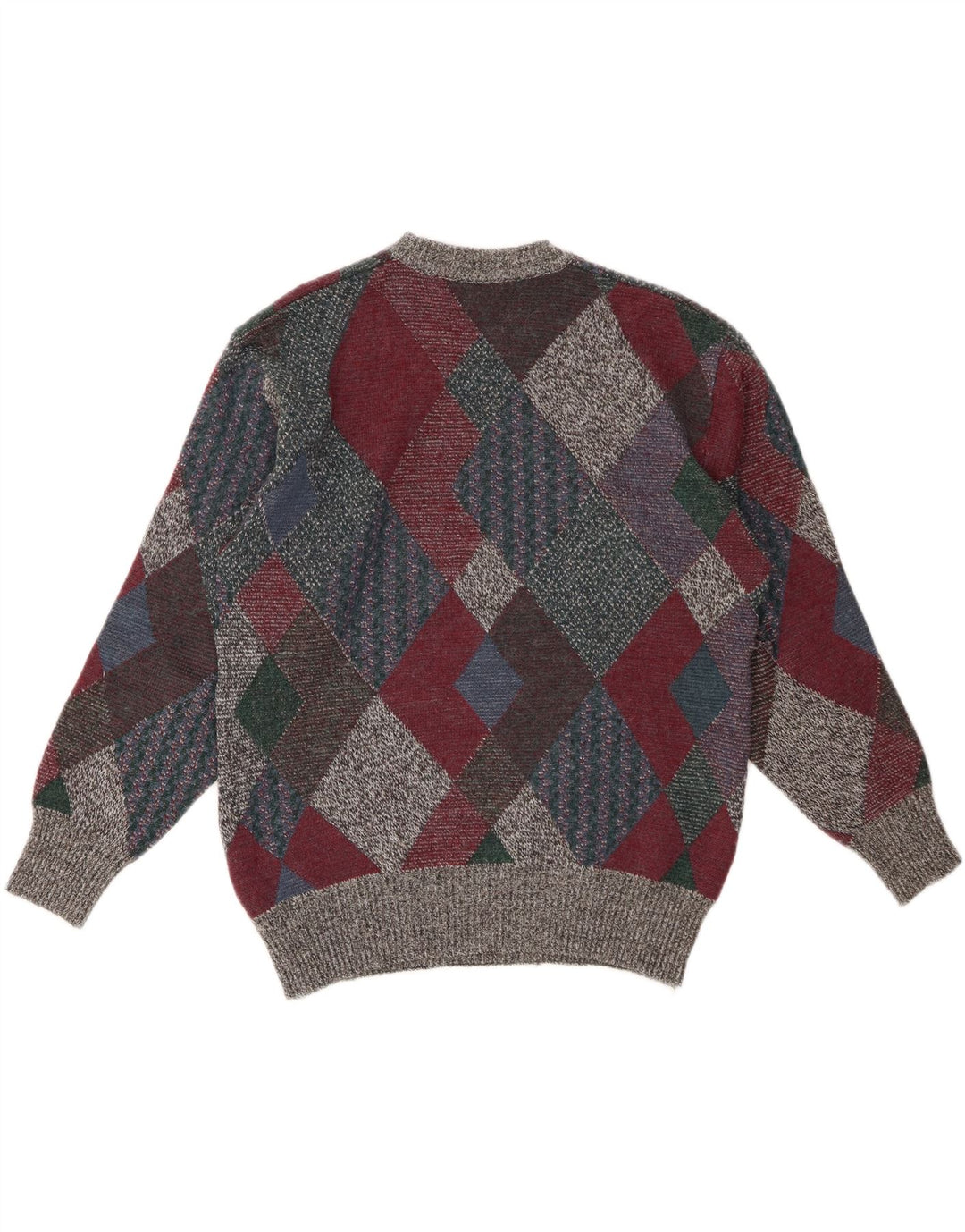 Мужской свитер VINTAGE с круглым вырезом IT 48, средний разноцветный