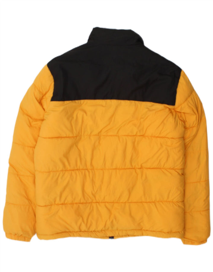 Мужская стеганая куртка Jack & Jones UK 38, средний желтый цвет с цветными блоками