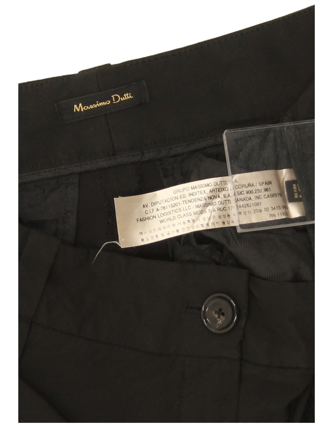 Massimo Dutti Женские укороченные брюки EU 40 Medium W30 L24 Черные вискозы