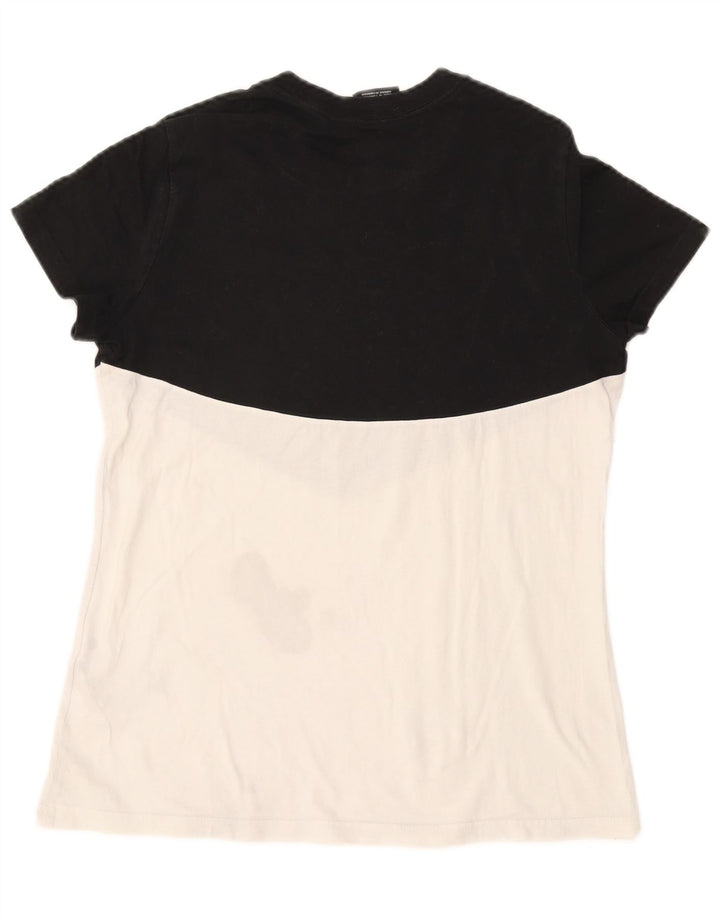 Женская футболка с рисунком NIKE Top UK 12, средний размер, белый хлопок с цветными блоками