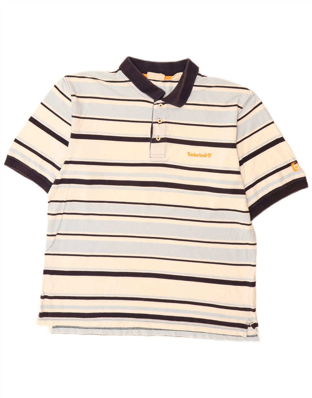 Мужская рубашка-поло TIMBERLAND XL, хлопок в разноцветную полоску