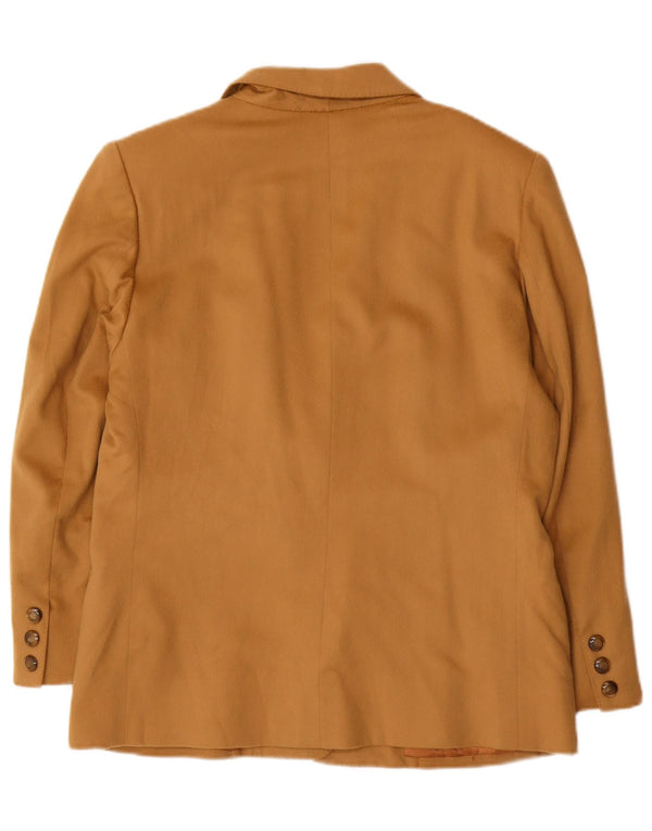 PIACENZA Женский пиджак на 3 пуговицах UK 16 Большой Коричневый